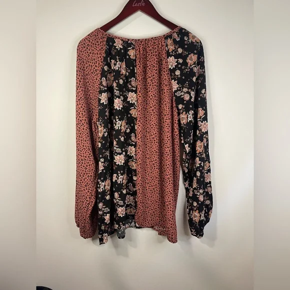 Haplics Elegant Floral and Leopard Print Blouse‎ - Picture 8 of 9